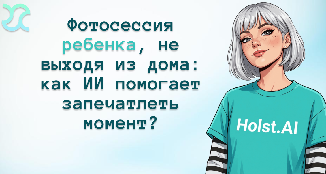 Фотосессия ребенка, не выходя из дома: как ИИ помогает запечатлеть момент?