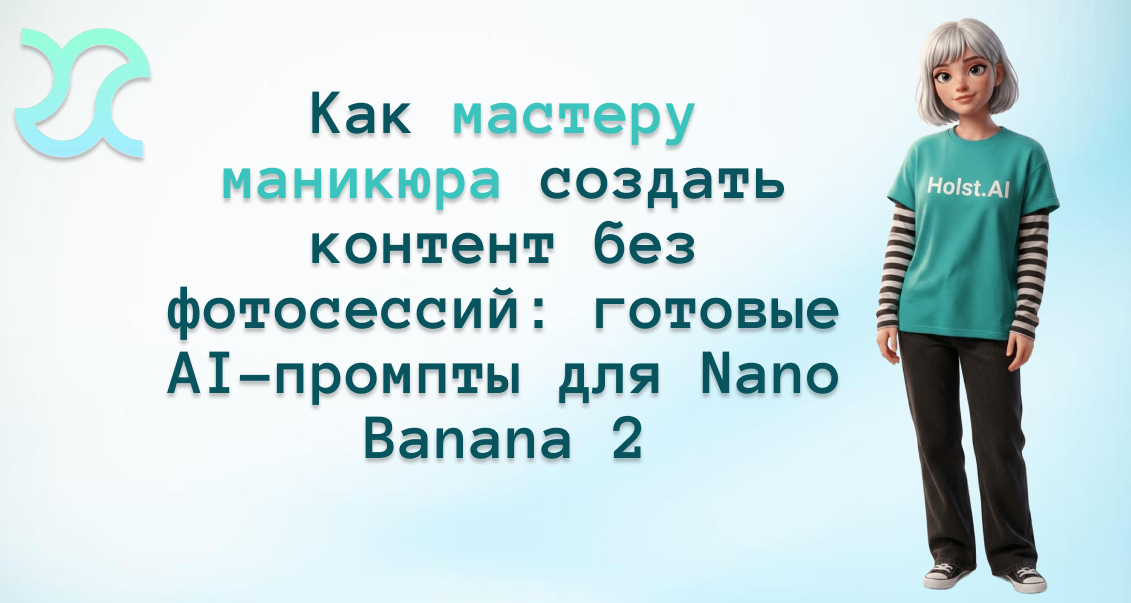 Как мастеру маникюра создать контент без фотосессий: готовые AI-промпты для Nano Banana 2