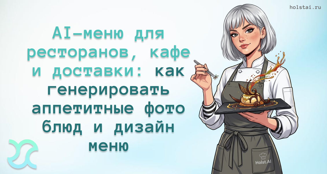 Как создать аппетитные фото блюд и стильный 3D-макет меню для ресторана или доставки без фуд-стилиста