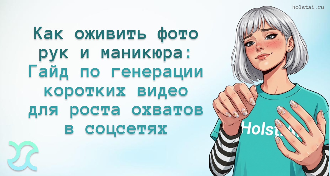 Как оживить фото рук и маникюра: Гайд по генерации коротких видео для роста охватов в соцсетях