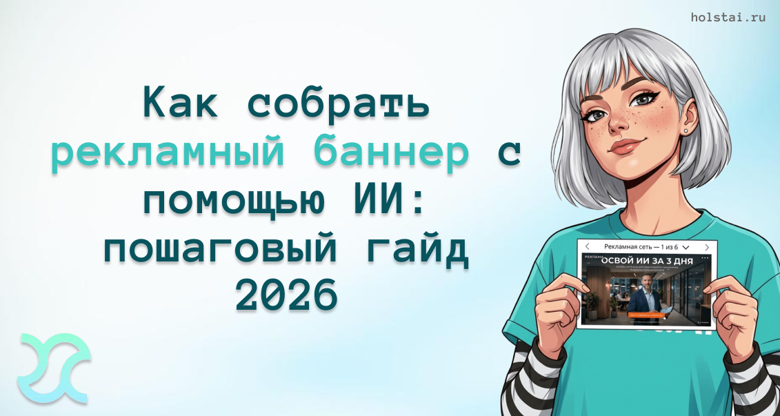 Как собрать рекламный баннер с помощью ИИ: пошаговый гайд 2026